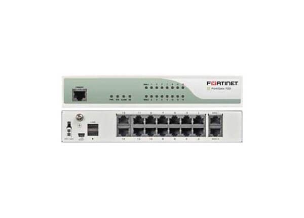 Fortinet FortiGate 70D - UTM Bundle - security appliance - with 1 year FortiCare 8X5 Enhanced Support