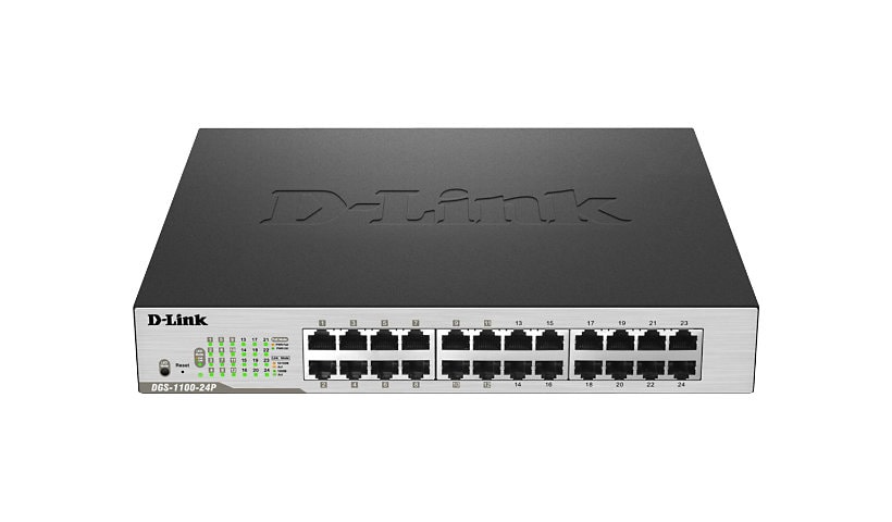 D-Link DGS 1100-24P - switch - 24 ports - managed - rack-mountable