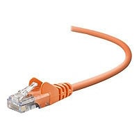 Belkin Cat5e/Cat5 20ft Orange Snagless Ethernet Patch Cable, PVC, UTP, 24 AWG, RJ45, M/M, 350MHz, 20'
