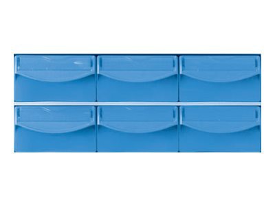 Capsa Healthcare - Standard Bins Accessory - Locking Blue Bin Kit 6 Small 3.875"W (FG9M3833)