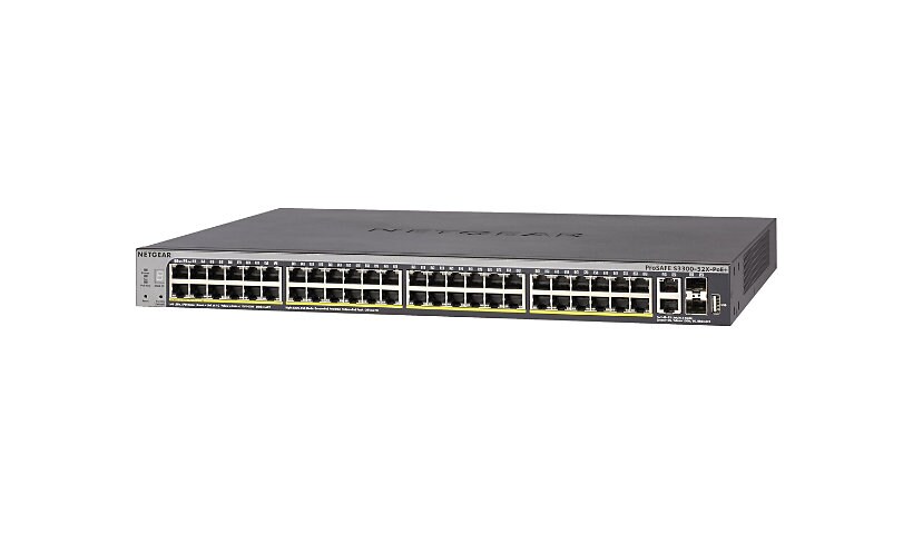 NETGEAR Smart S3300-52X-PoE+ - commutateur - 52 ports - intelligent - Montable sur rack
