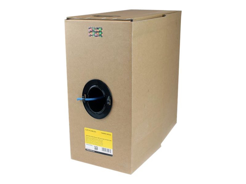 StarTech.com 1000ft Bulk Cat 6 Ethernet Cable - Solid - CMR - Blue