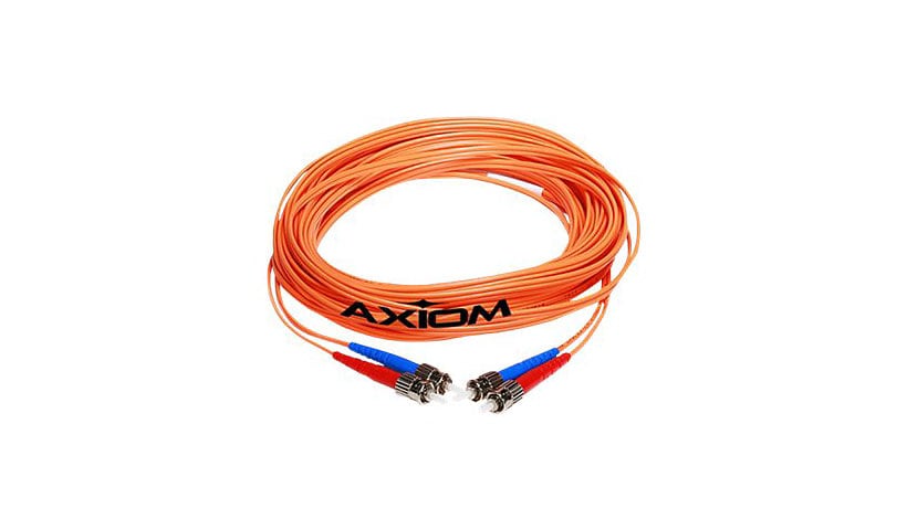 Axiom LC-LC Multimode Duplex OM2 50/125 Fiber Optic Cable - 15m - Orange - network cable - 15 m