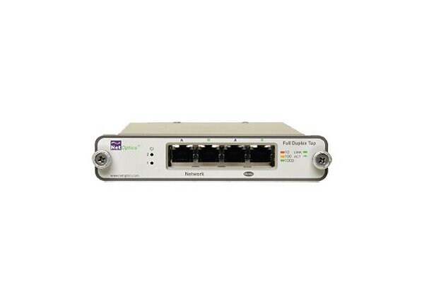 Net Optics 10/100/1000BaseT Tap - tap splitter - 100Mb LAN