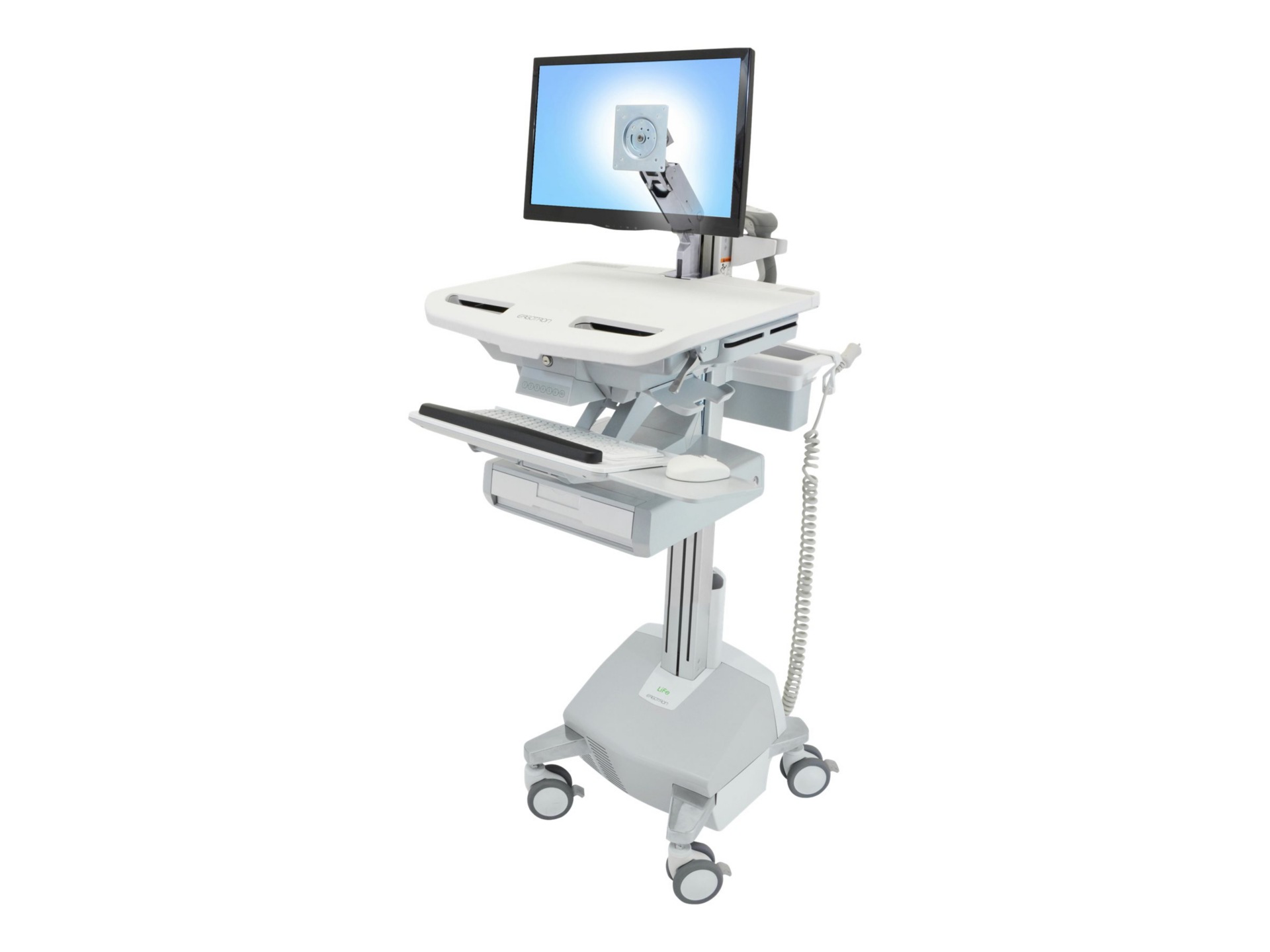 Ergotron StyleView - cart - open architecture - for LCD display / keyboard