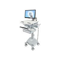Ergotron StyleView - cart - open architecture - for LCD display / keyboard / mouse / CPU / notebook / barcode scanner -
