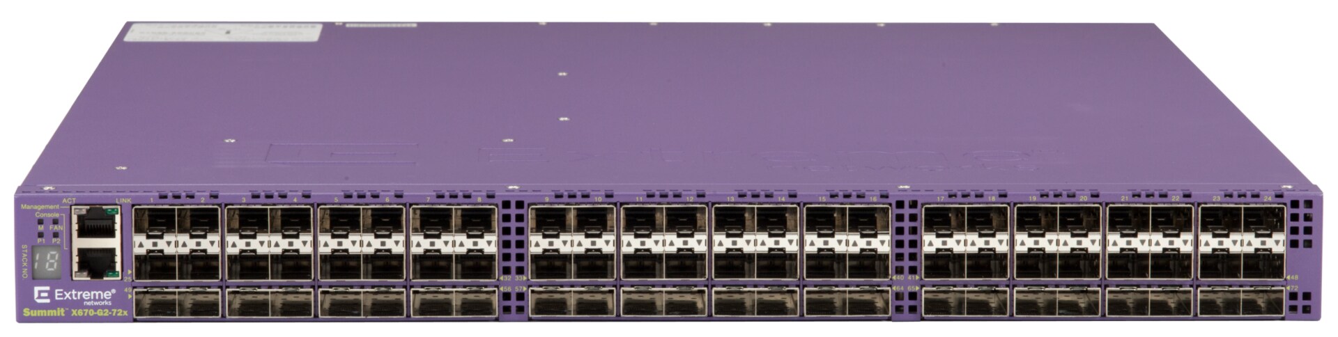 Extreme Networks Summit X670-G2 Series X670-G2-72x-Base-Unit - switch - 72 ports - managed - rack-mountable