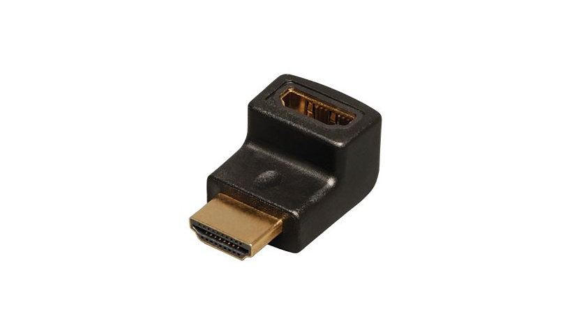 Tripp Lite HDMI Right Angle Up Adapter / Coupler Compact 4K (M/F)