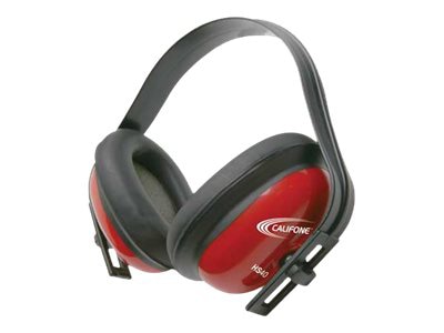 Califone HS40 - earmuffs - synthetic leather, ABS plastic, polyvinyl chloride (PVC) rubber - bright red