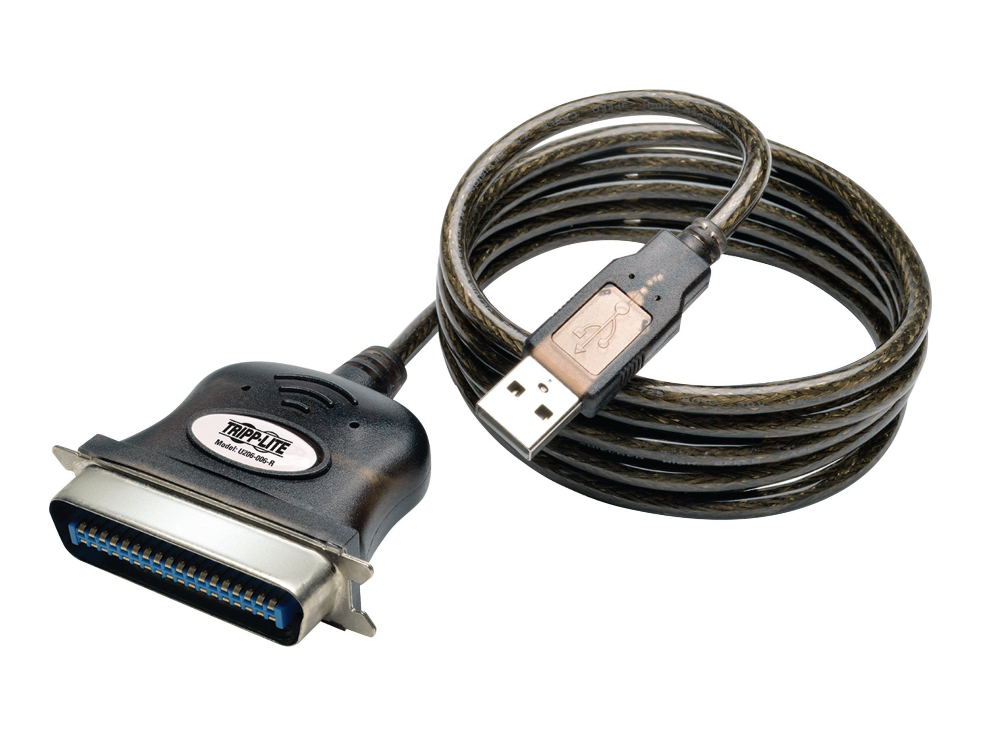 Tripp Lite 10ft USB to Parallel Printer Cable USB-A to Centronics 36-M/M 10' - parallel adapter - USB - IEEE 1284