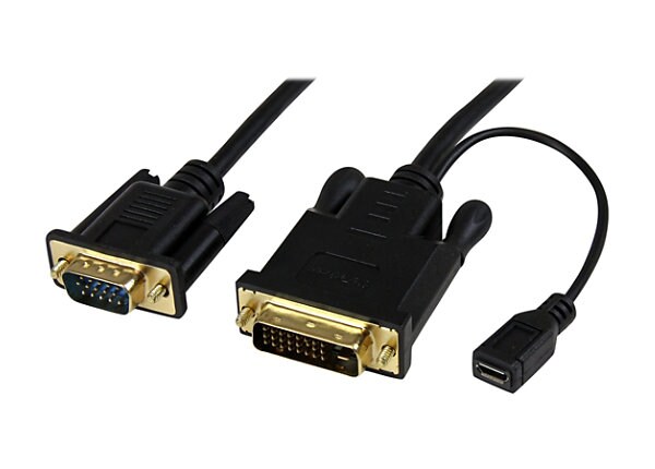 StarTech.com 10 ft DVI to VGA Active Converter Cable – DVI-D to VGA Adapter
