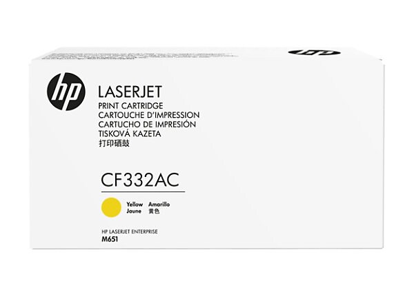 HP LJ CF332AC CNTR TONER CART YLO