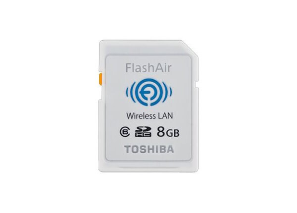 Toshiba FlashAir - wireless memory card - 8 GB - SDHC
