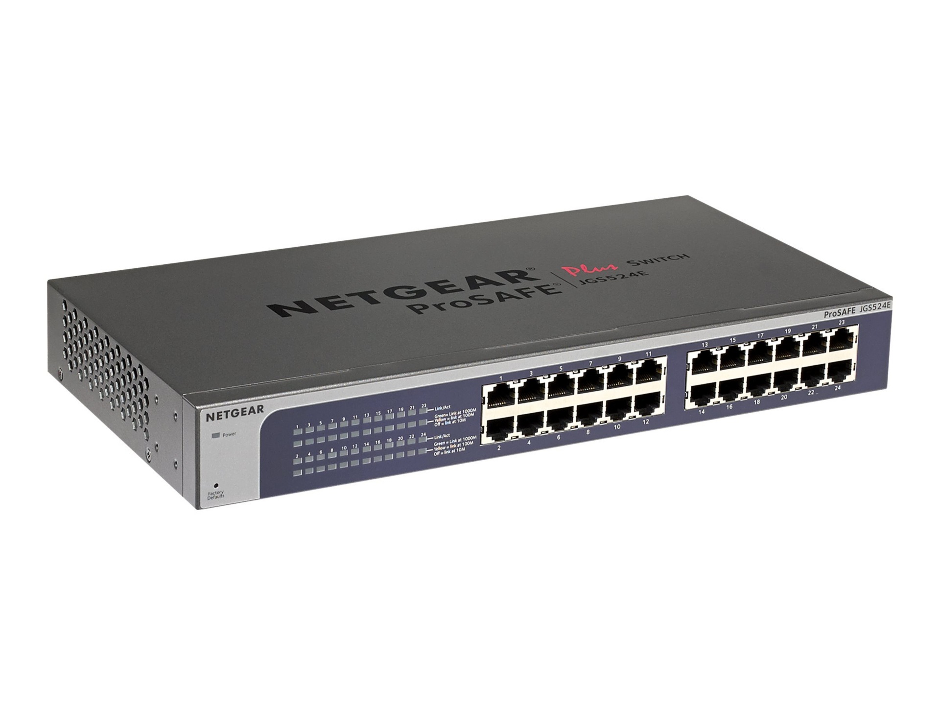 NETGEAR Plus JGS524Ev2 - switch - 24 ports - managed - rack-mountable