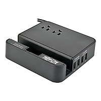 Tripp Lite 4-Port USB Charging Station Surge 2 Outlet Ipad Tablet Stand - surge protector - 1560 Watt