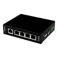 StarTech.com 5 Port Industrial Gigabit Ethernet Switch - DIN / Wall-Mount