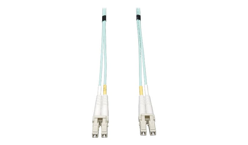 Eaton Tripp Lite Series 10Gb Duplex Multimode 50/125 OM3 LSZH Fiber Patch Cable (LC/LC) - Aqua, 0.5M (20-in.) - patch