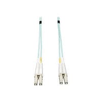Tripp Lite 10Gb Duplex Multimode 50/125 OM3 LSZH Fiber Cable LC/LC Aqua .5M