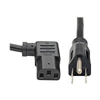 Tripp Lite Computer Power Cord 10A 18AWG 5-15P to Right Angle C13 10' 10ft