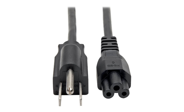 Eaton Tripp Lite Series 3-Slot Power Cord, NEMA 5-15P to C5