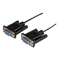 StarTech.com 1m Black DB9 RS232 Serial Null Modem Cable F/F