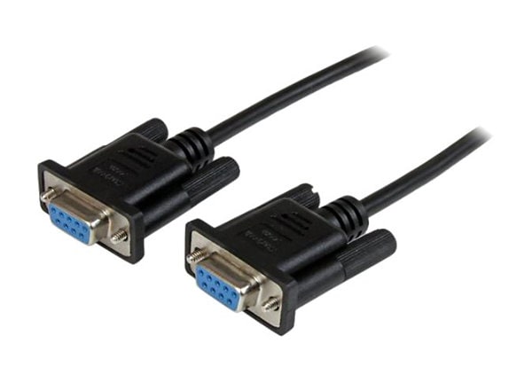 heal play brink StarTech.com 2m Black DB9 RS232 Serial Null Modem Cable F/F - SCNM9FF2MBK -  -