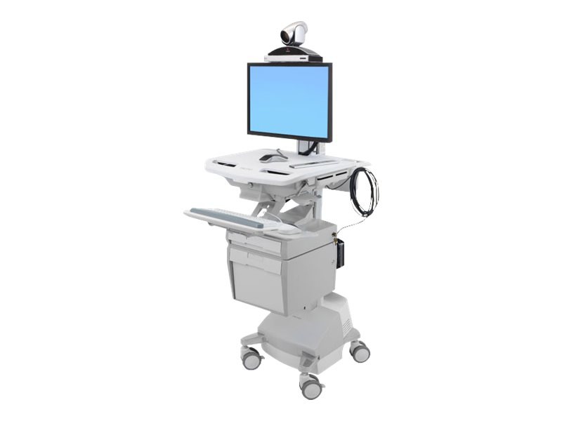 Thumbnail 2 of 7 for Ergotron StyleView Powered Telemedicine Cart with Single Monitor