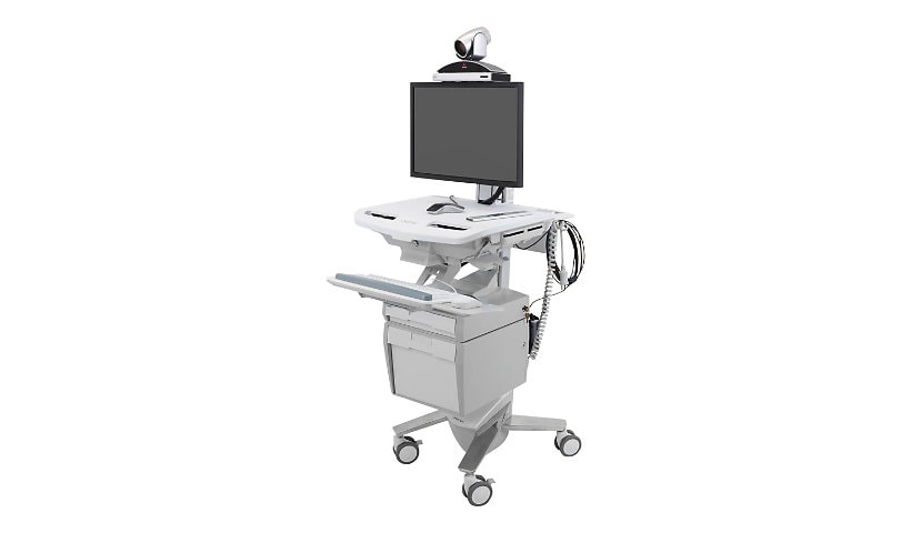 Ergotron StyleView Telepresence cart - open architecture - for LCD display / keyboard / mouse / CPU / notebook / camera