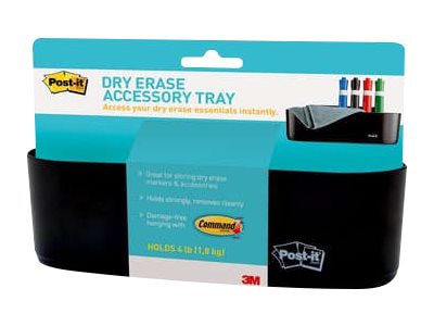 Post-it Dry Erase - whiteboard accessory tray - black