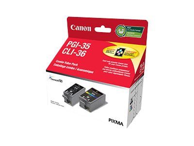 Canon PGI-35/CLI-36 Value Pack - 2-pack - black, color (cyan, magenta, yell