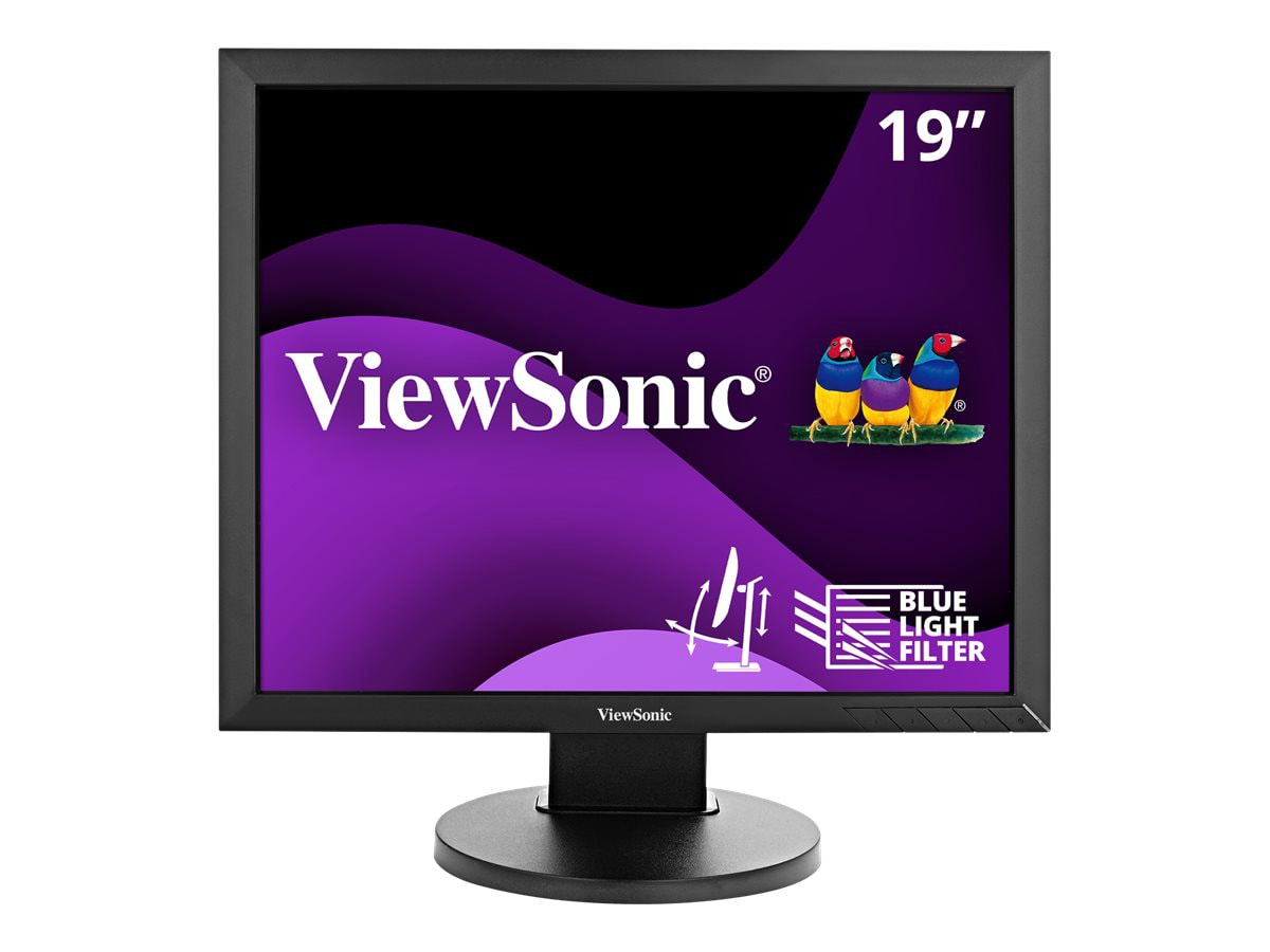ViewSonic Ergonomic VG939SM - 1024p IPS Monitor with DVI and VGA - 250 cd/m² - 19"