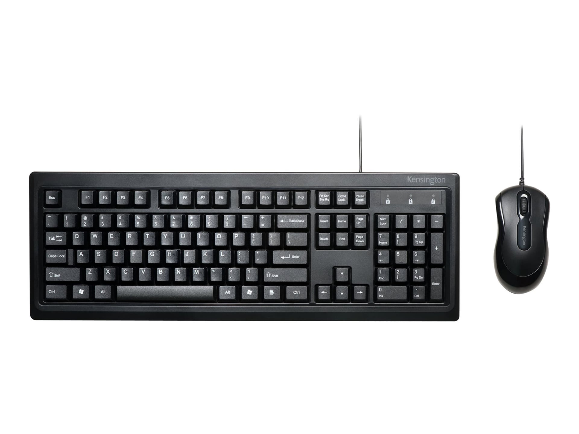Kensington Keyboard for Life Desktop Set - keyboard and mouse set - black I