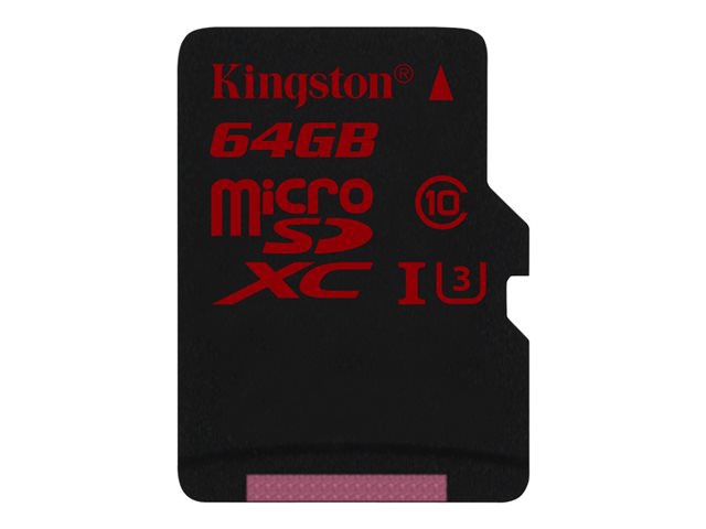 Kingston - flash memory card - 64 GB - microSDXC UHS-I
