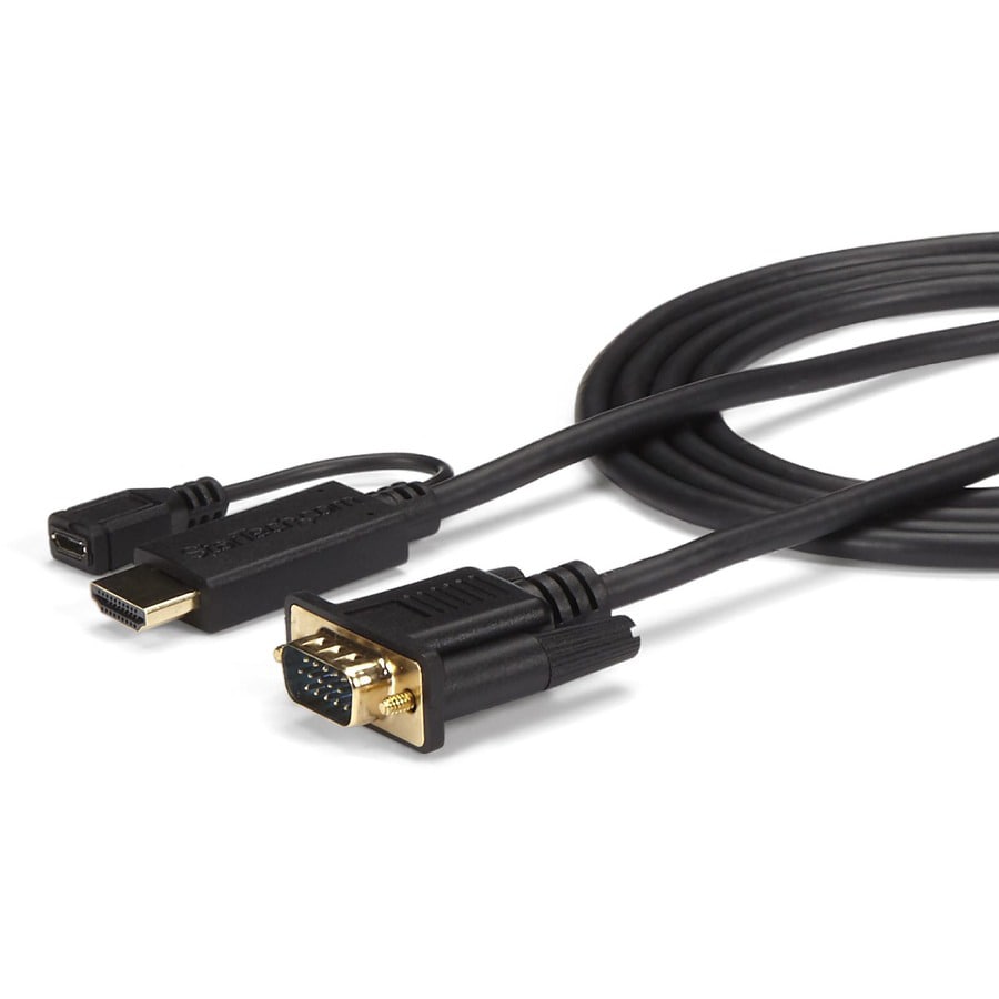 StarTech.com 10ft HDMI to VGA Adapter Cable - Active Video Converter 1080p