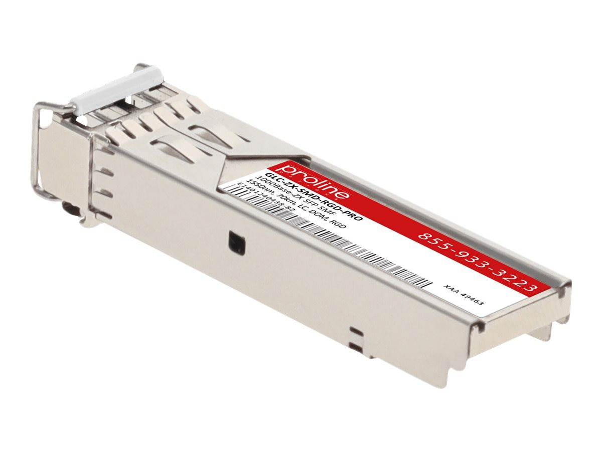 Proline Cisco® GLC-ZX-SMD-RGD Compatible TAA 1000Base-ZX SFP Transceiver (S