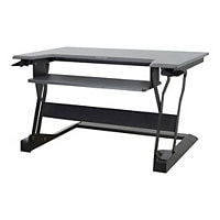Ergotron WorkFit-T Medium - standing desk converter - dark gray - gray, bla