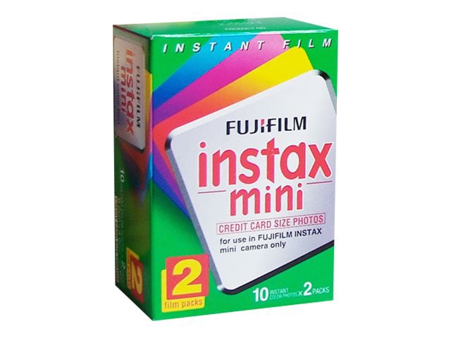 Fujifilm Instax Mini color film - ISO 800 - 10 - 2 cassettes - 16437396 - Cameras - CDW.com
