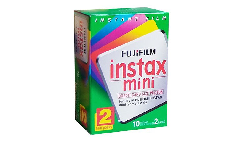 Fujifilm Instax Mini color instant film - ISO 800 - 10 - 2 cassettes