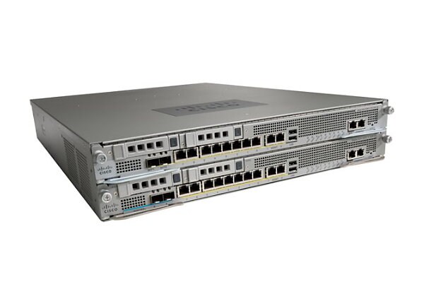 Cisco ASA 5585-X - Hardware and Subscription Bundle - security appliance - with Security Services Processor-20(SSP-20),