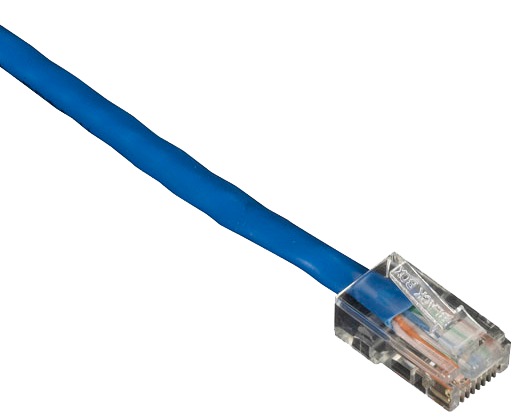 Black Box 1ft Blue  Cat5 CAT5e UTP Patch Cable 350Mhz, No Boot, 1', 25-Pack