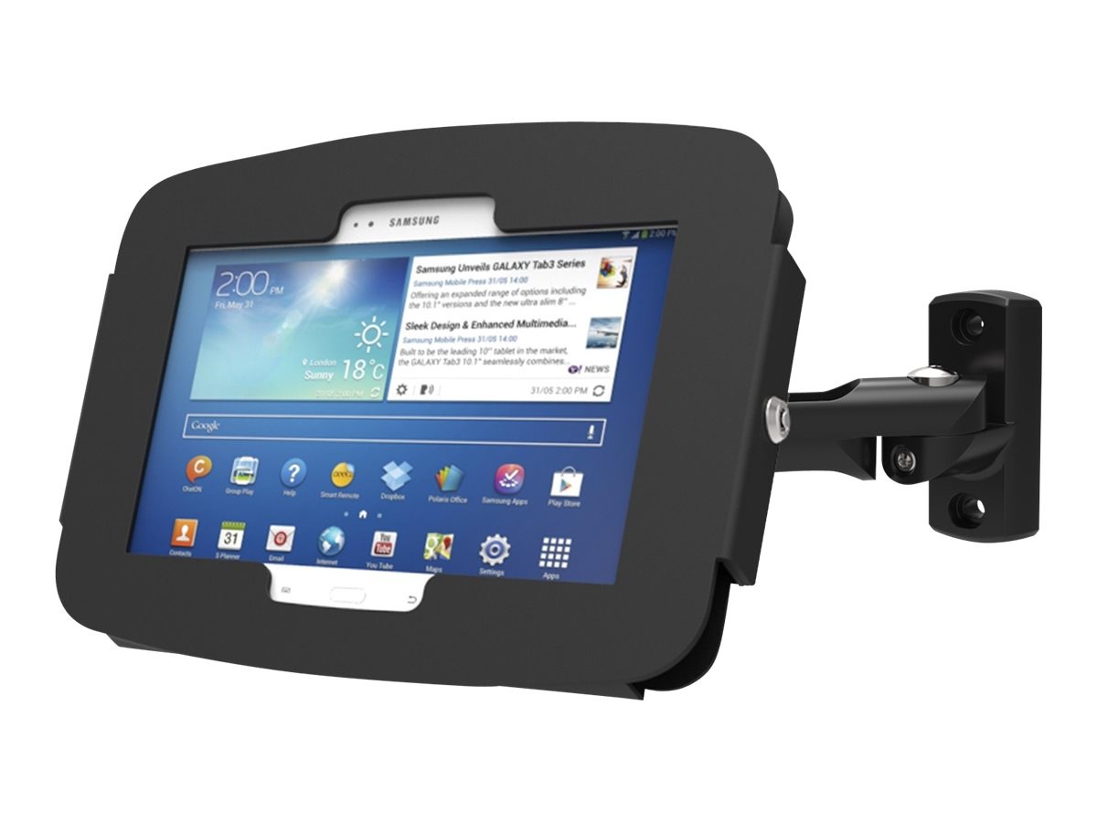 Compulocks Galaxy Secure Space Enclosure with Swing Arm Kiosk Black - mounting kit