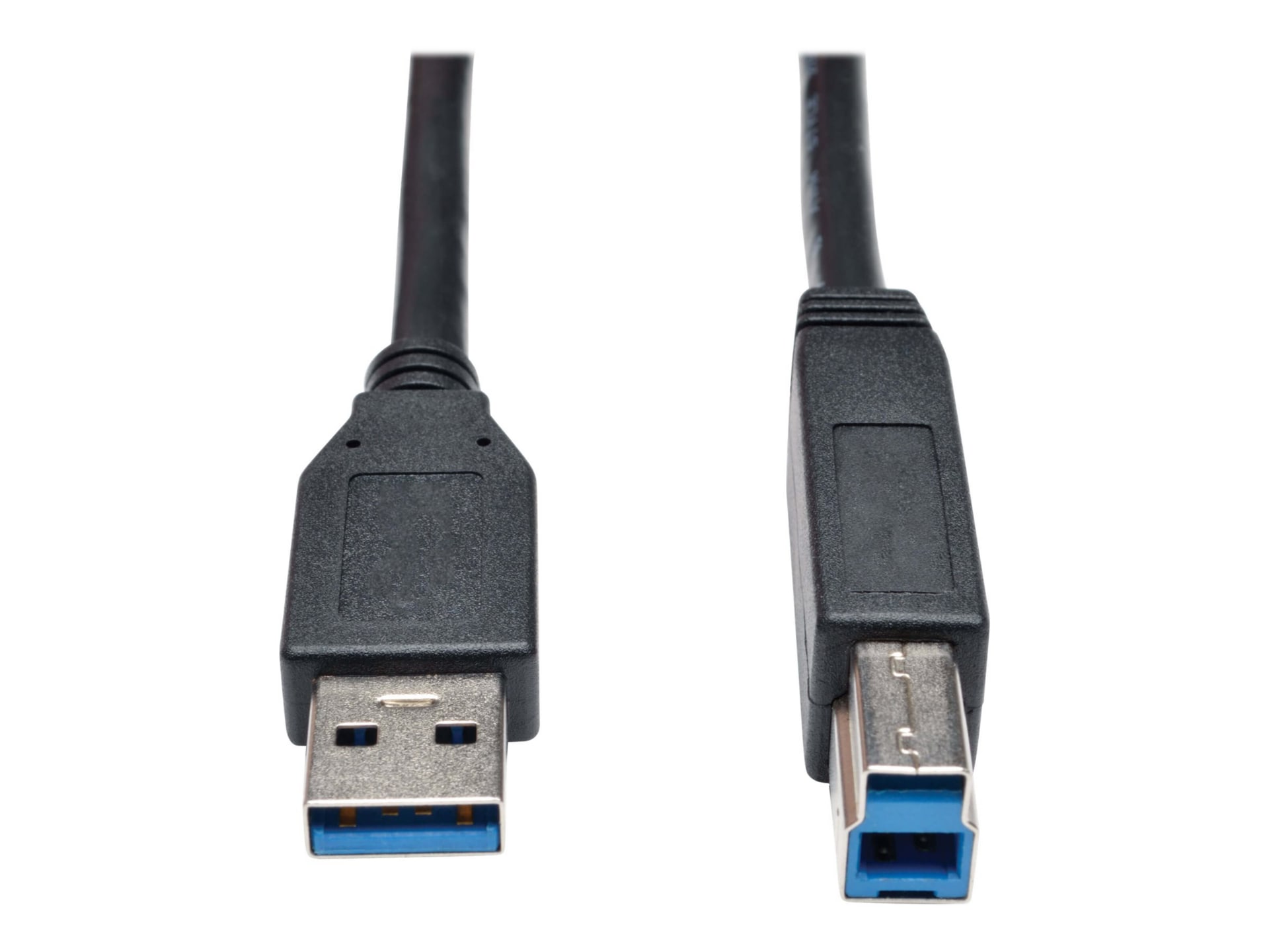 Eaton Tripp Lite Series USB 3.2 Gen 1 SuperSpeed Device Cable (A to B M/M) Black, 15 ft. (4.57 m) - USB cable - USB Type