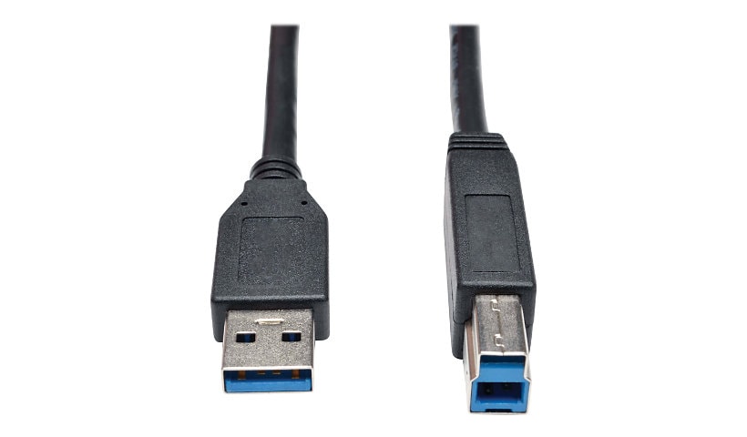 Tripp Lite 15ft USB 3.0 SuperSpeed Cable USB Type-A to USB Type-B M/M Black