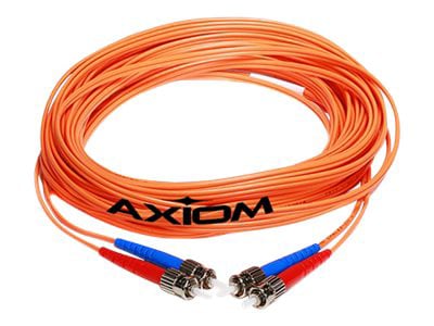 Axiom LC-LC Multimode Duplex OM2 50/125 Fiber Optic Cable - 5m - Orange - network cable - 5 m