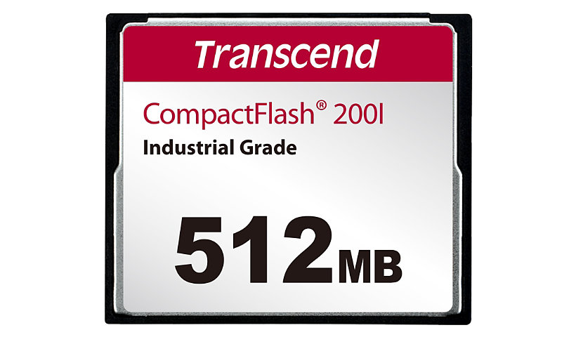 Transcend CF200I Industrial Grade - flash memory card - 512 MB - CompactFla