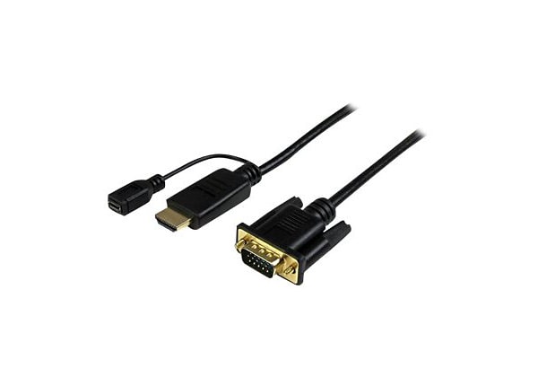 StarTech.com 3ft HDMI to VGA Adapter Cable - Active Video Converter 1080p