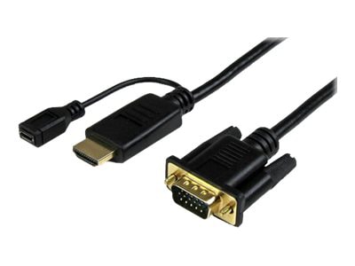 TD® Câble de conversion Câble HDMI vers VGA - câble audio - vidéo
