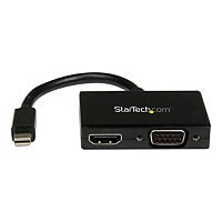 StarTech.com Mini DisplayPort to HDMI or VGA Adapter - Travel A/V Converter