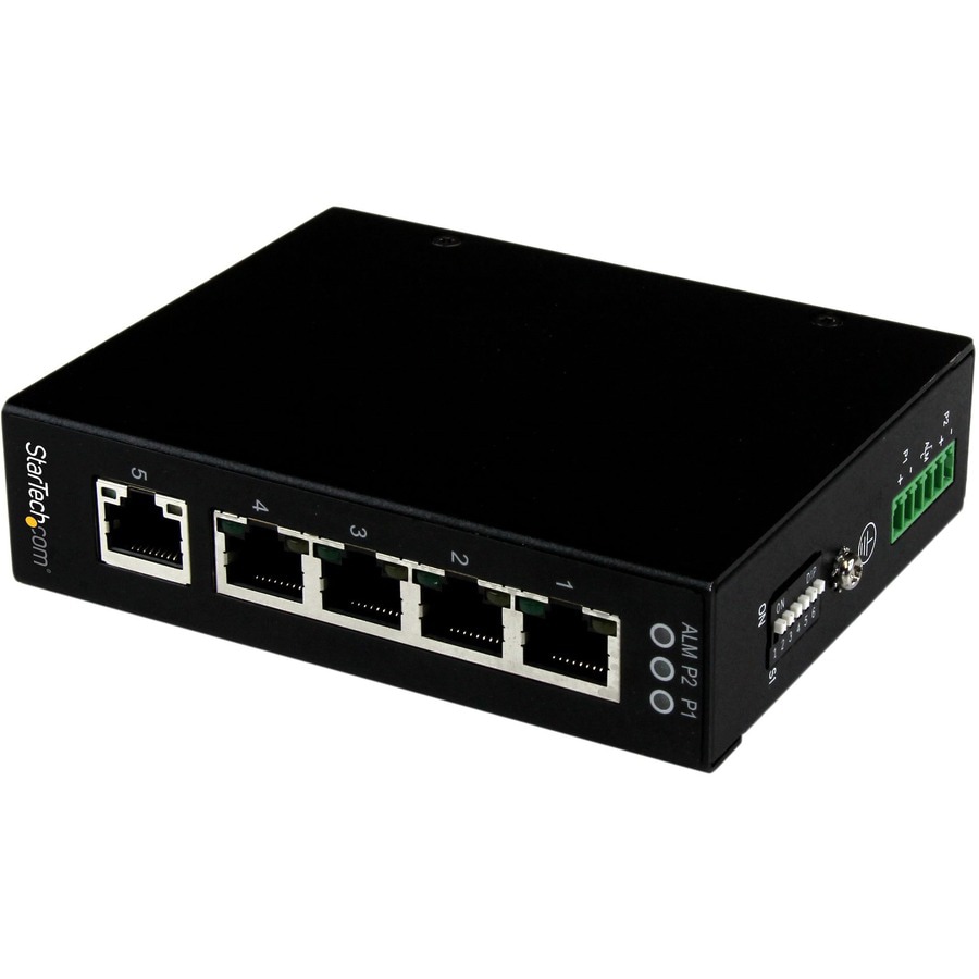 StarTech.com 5 Port Industrial Gigabit Ethernet Switch - DIN / Wall-Mount