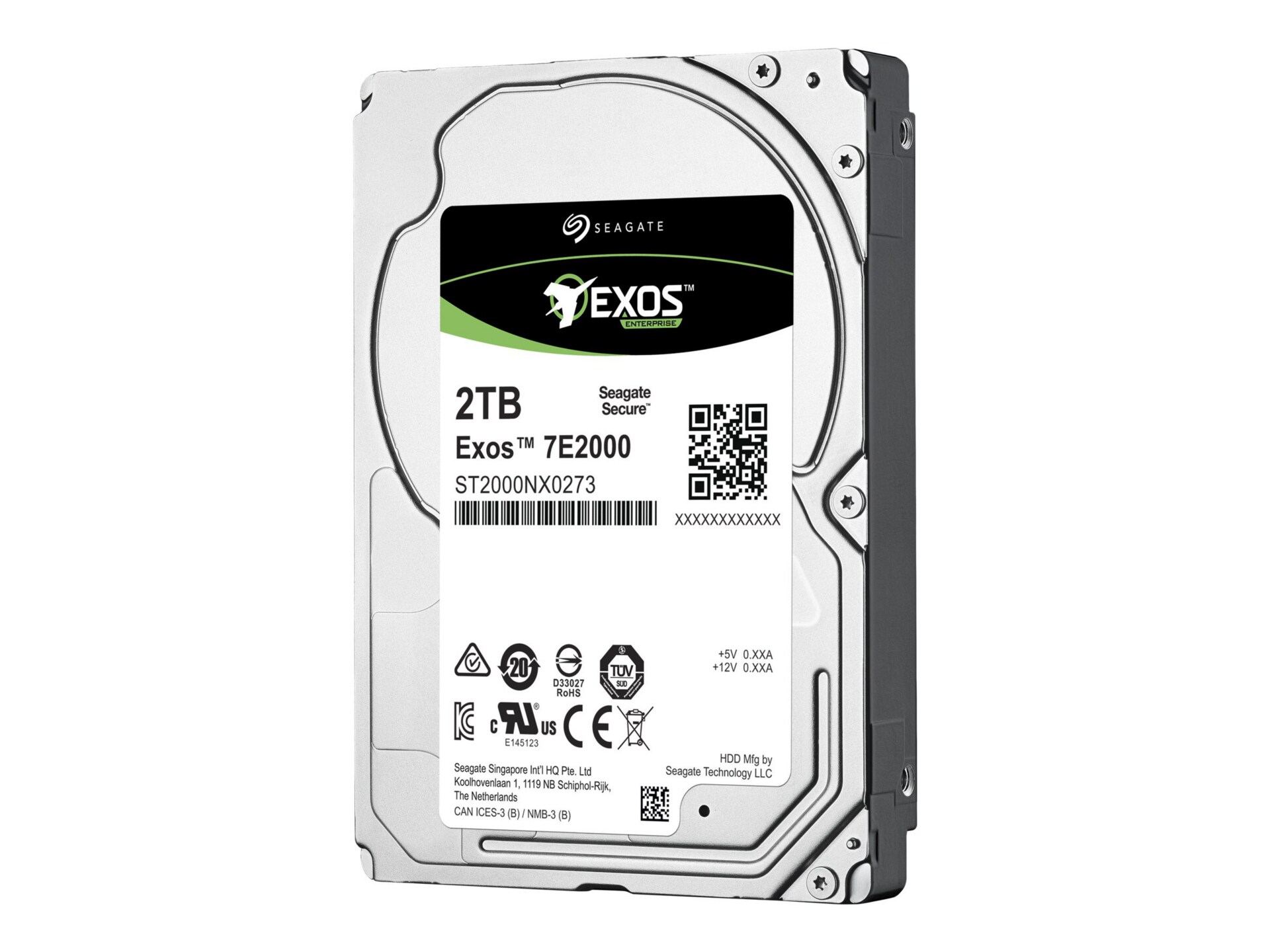Seagate Exos 7E2000 ST2000NX0273 - hard drive - 2 TB - SAS 12Gb/s